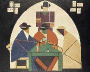 Theo van Doesburg The Cardplayers. France oil painting artist